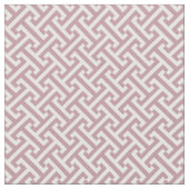 Mauve Griechisches Schlüsselmuster Stoff (Nahaufnahme)