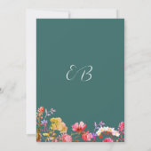 Mauve-grüne, orange-rosa Tischnummer (Rückseite)