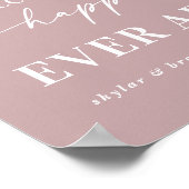 Mauve heißt Sie herzlich willkommen! Poster (Ecke)