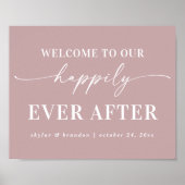 Mauve heißt Sie herzlich willkommen! Poster (Vorne)