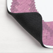 Mauve Herzdrache auf Weiß Mousepad (Ecke)
