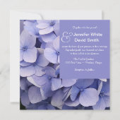 Mauve Hydrangea Einladung zur Hochzeit (Vorderseite)