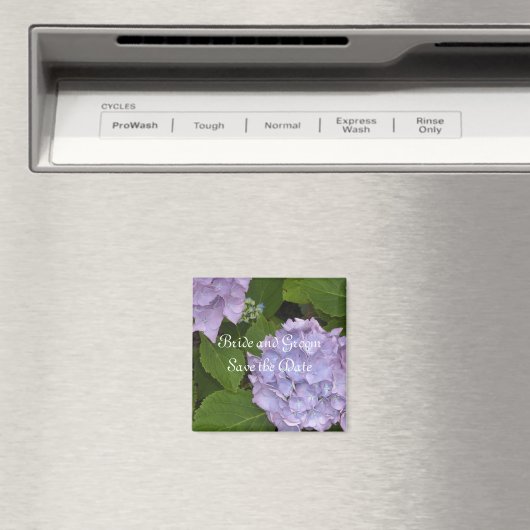 Mauve Hydrangea Save the Date Magnet (In Situ (Geschirrspüler))