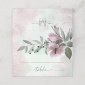 Mauve ID771 für Kalligrafie Platzkarte (Außenseite Aufgefaltet)