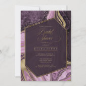 Mauve ID827, abstrakt Agate Brautparty (Vorderseite)