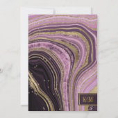 Mauve ID827, abstrakt Agate Brautparty (Rückseite)