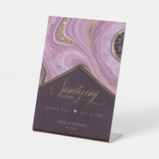 Mauve ID827 für die abstrakte Bereinigung Sockelschild (Vorderseite)