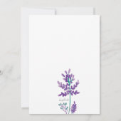 Mauve Junggeselinnen-Abschied Einladung (Rückseite)