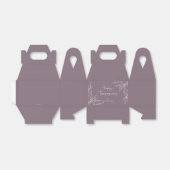 Mauve Leaf Motif Happy Thanksgiving Geschenkschachtel (Ungefaltet)