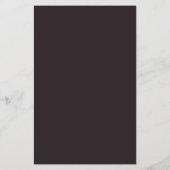 Mauve Leafy Dreams Wedding Menu Flyer (Hinten)