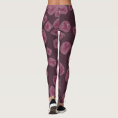 Mauve legging Mauve leggings with fairy pattern (Rückseite)
