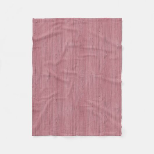Mauve Lila Bamboo Holz Grain Look Fleecedecke (Vorderseite)