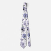 Mauve Lila Lavender Silver Eucalyptus Wedding Krawatte (Vorderseite)