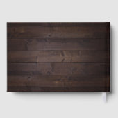 Mauve lila & maulbeerblumengeschmückte Hochzeit au Gästebuch (Rückseite)