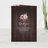 Mauve lila & maulbeerblumengeschmückte Hochzeit au Programm (Rückseite)