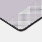 Mauve Lila mit Kariertem Sidebar Design Schreibtischunterlage (Ecke)