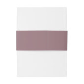 Mauve Lila Simple Elegant Wedding Names Einladungsbanderole (Rückseitenbeispiel)