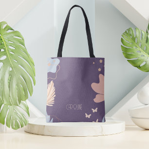 Mauve Lila trendy Boho Chic Tote Bag Tasche