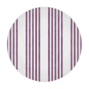 Mauve lila-weiß-Streifen Muster Schneidebrett