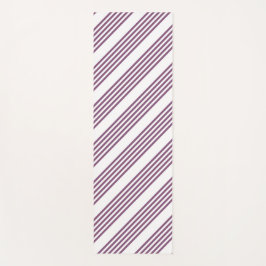 Mauve lila-weiß-Streifen Muster Yogamatte