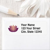 Mauve Lotus Blume Design (Insitu)