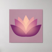 Mauve Lotus Blume Design Leinwanddruck (Vorderseite)