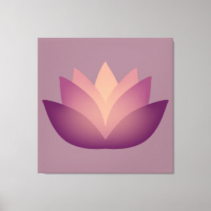 Mauve Lotus Blume Design Leinwanddruck