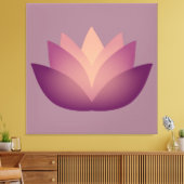 Mauve Lotus Blume Design Leinwanddruck (Insitu (Wohnzimmer))