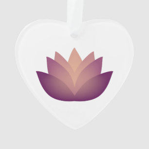 Mauve Lotus Blume Design Ornament