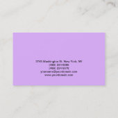 Mauve Mallow Pink Makeup Künstlerkalligraphie Visitenkarte (Rückseite)