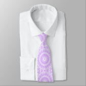 Mauve Mandala Geometric Pattern Krawatte (Gebunden)