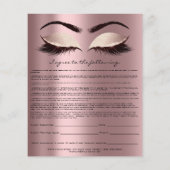 Mauve Mauve: Eyelash Extension Liability Waiver Ro Flyer (Hinten)