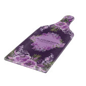 Mauve Meadows: Ein Tapestry von Blume Cutting Boar Schneidebrett (Ecke)