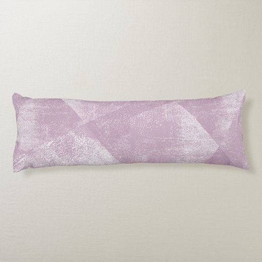 Mauve Minimal geometrische Textur Seitenschläferkissen (Rückseite)