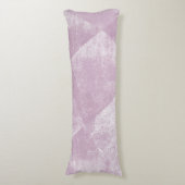 Mauve Minimal geometrische Textur Seitenschläferkissen (Vorderseite Vertikal)