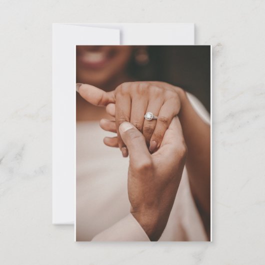 Mauve Minimalistisch Save the Date Card (Rückseite)