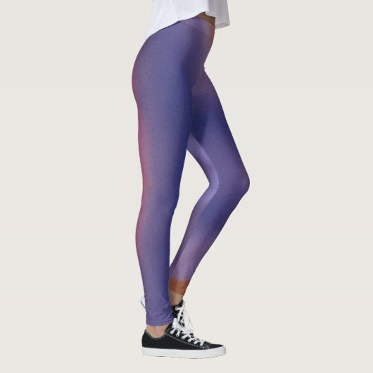 “Mauve Mirage Flow” – Abstract Pink Blue Peach Leggings (Rechts)
