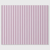 Mauve Mist klassisches gestreiftes Muster Geschenkpapier (Flach)