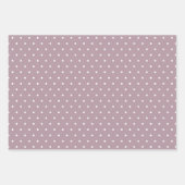 Mauve Modern Farmhouse Holiday Wrapping Paper Geschenkpapier Set (Vorderseite 3)