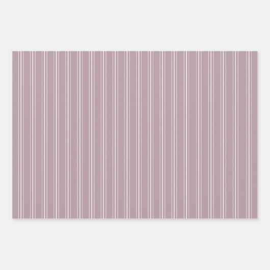 Mauve Modern Farmhouse Holiday Wrapping Paper Geschenkpapier Set (Vorderseite 2)