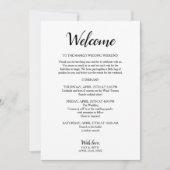 Mauve moderne Hochzeitwochenende Einladung (Vorderseite)