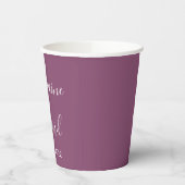 Mauve moody Minimalistischer schlichter Kaffee m Pappbecher (Links)