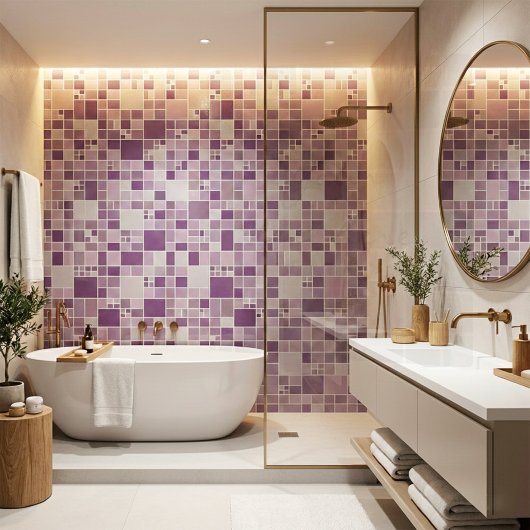 Mauve Mosaic Muster Küche Badezimmer Küche Fliese