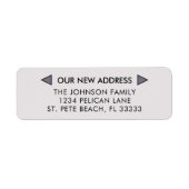 Mauve Moving Ankündigung neue Adresse (Vorne)