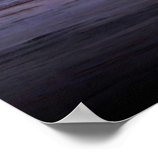 Mauve Ocean Poster (Ecke)