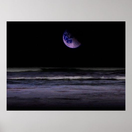 Mauve Ocean Poster (Vorne)