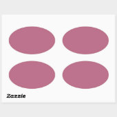 Mauve Oval Sticker (Blatt)