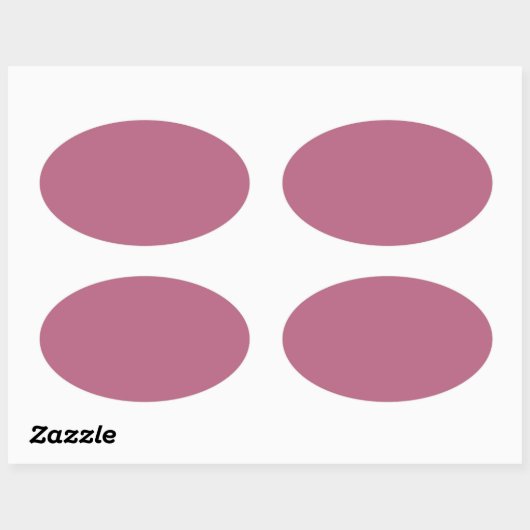 Mauve Oval Sticker (Blatt)
