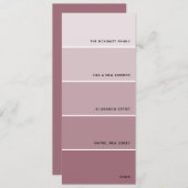 Mauve Paint Swatch Ankündigung (Vorne/Hinten)
