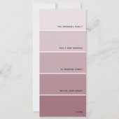 Mauve Paint Swatch Ankündigung (Vorderseite)